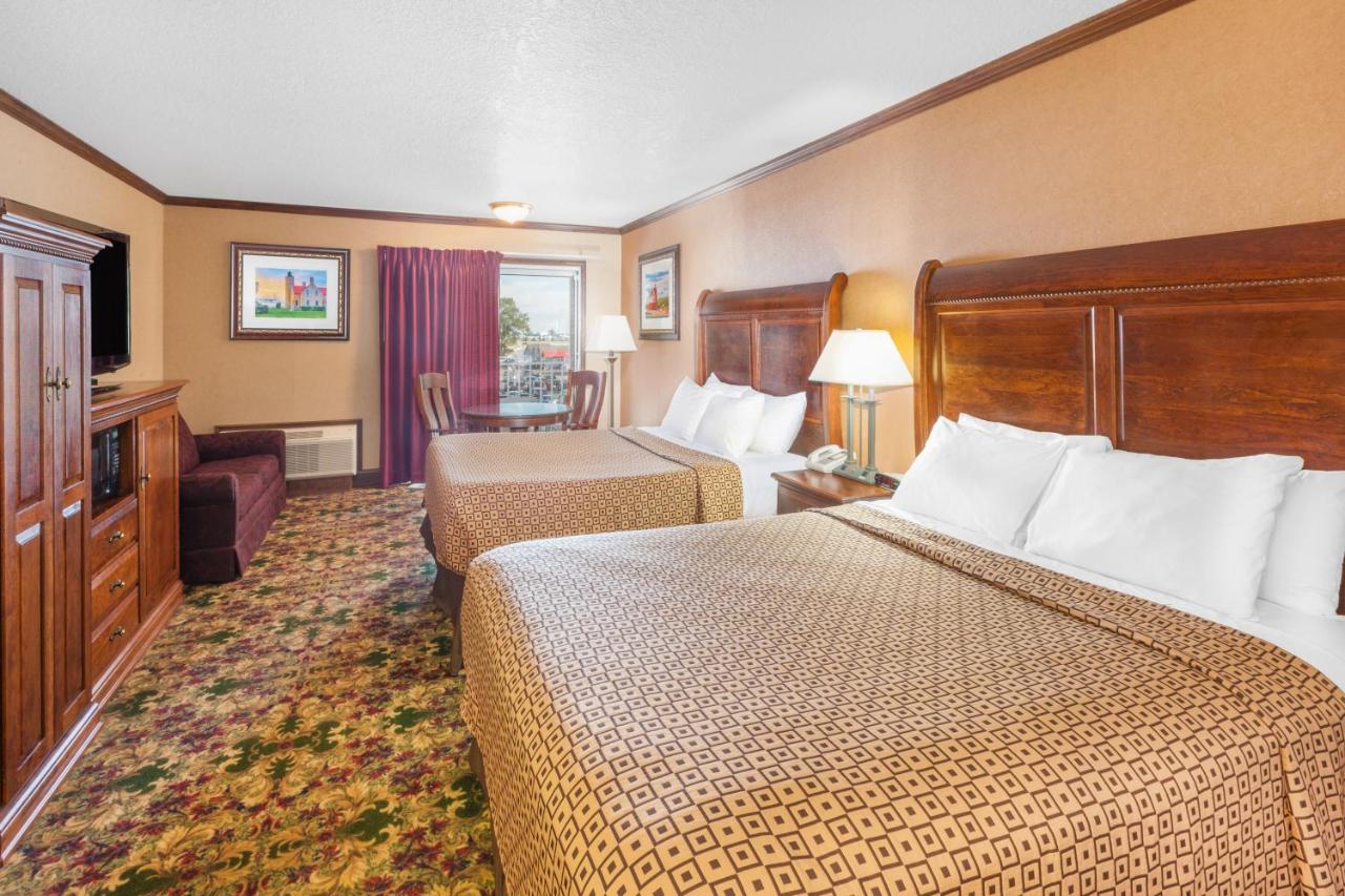 Queen Room with Two Queen Beds - Non-Smoking at Ramada by Wyndham Mackinaw City Waterfront