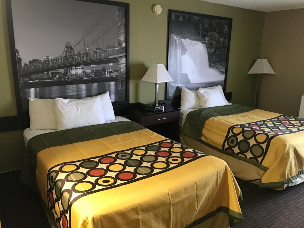 Double Room with Two Double Beds - Smoking at Super 8 by Wyndham Miamisburg Dayton S Area OH