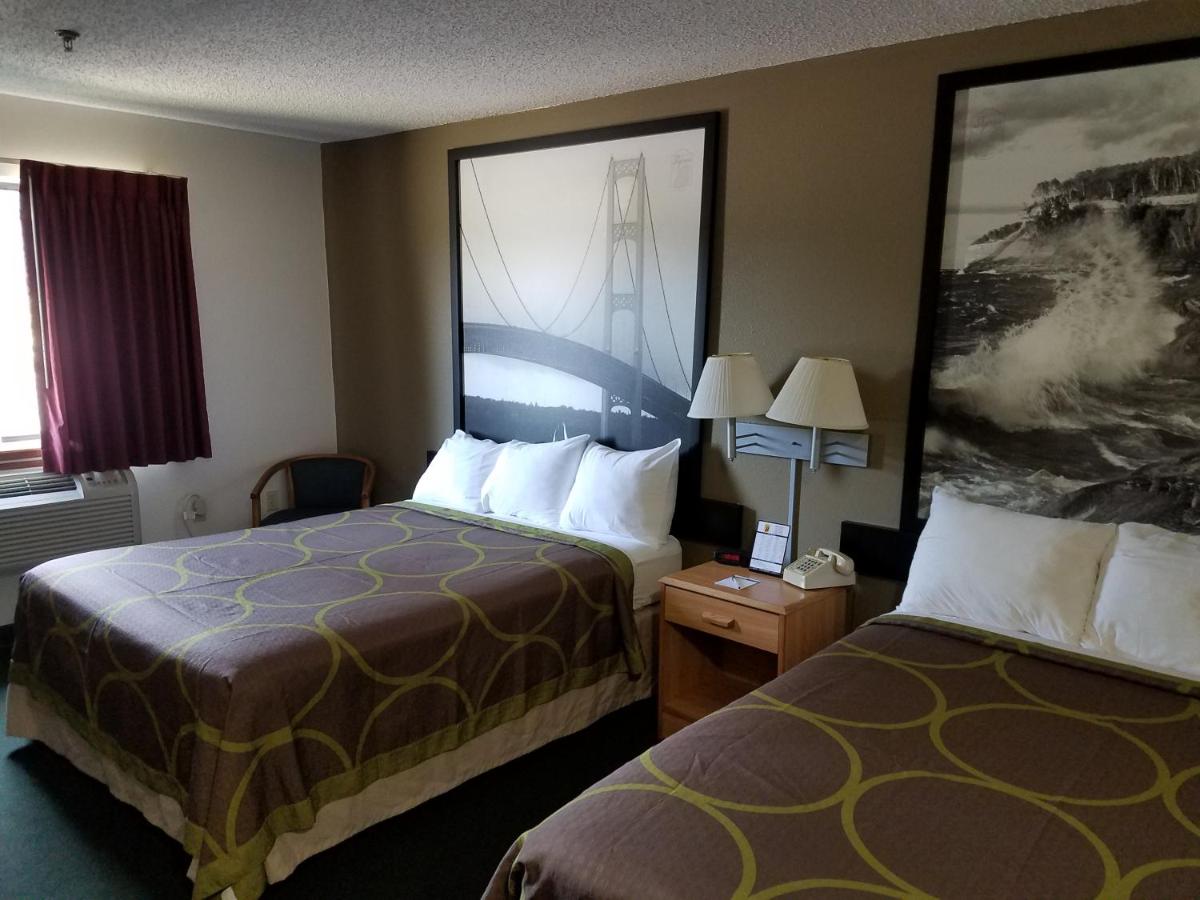 Queen Room with Two Queen Beds - Non-Smoking at Super 8 by Wyndham Houghton Lake