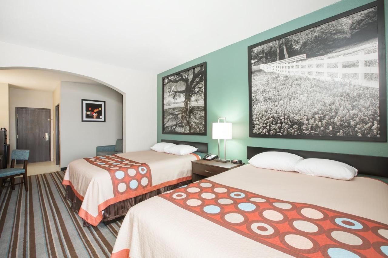 Queen Room with Two Queen Beds and Sofa Bed - Non-Smoking at Super 8 by Wyndham Port Arthur/Nederland Area
