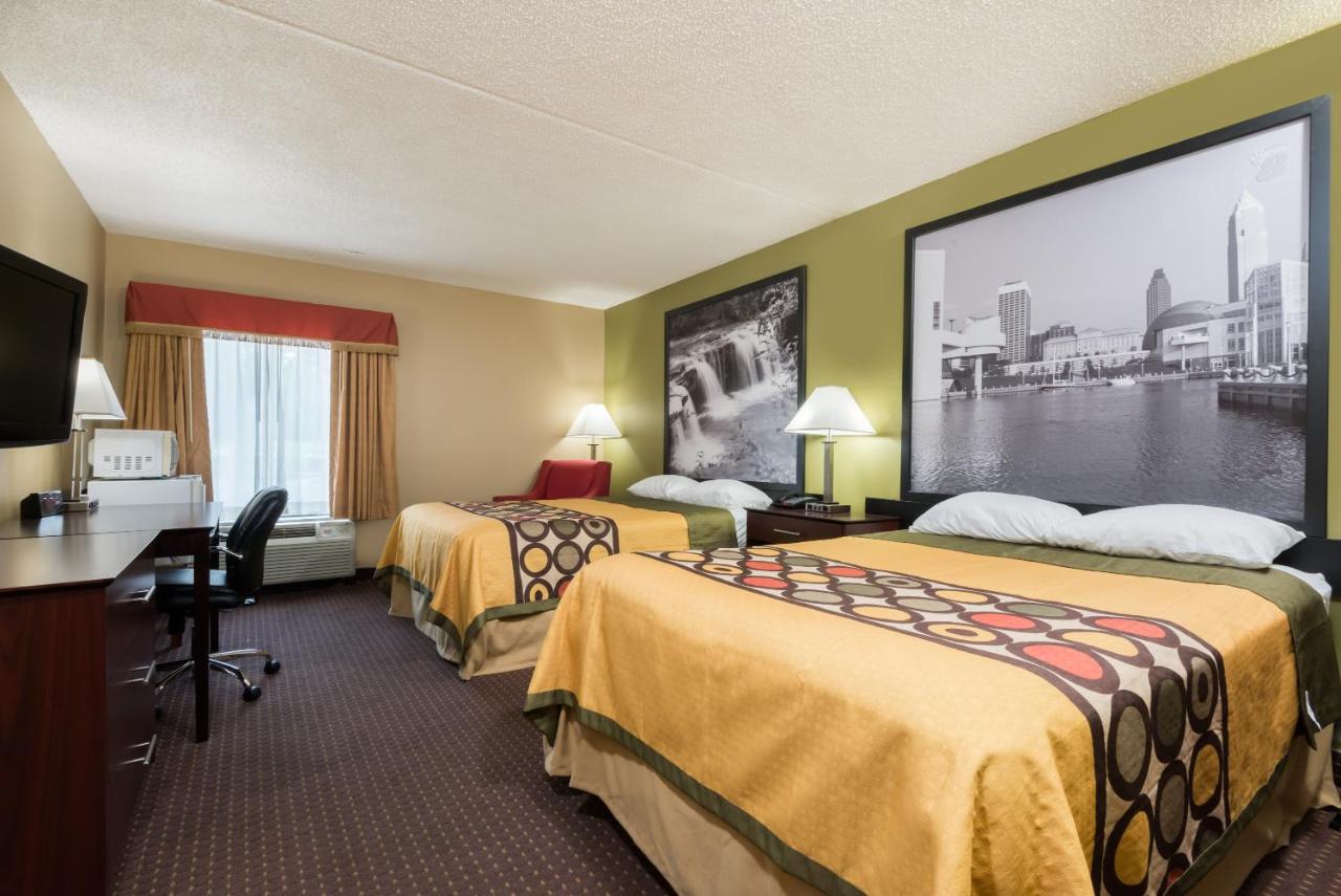 Double Room with Two Double Beds - Smoking at Super 8 by Wyndham Miamisburg Dayton S Area OH