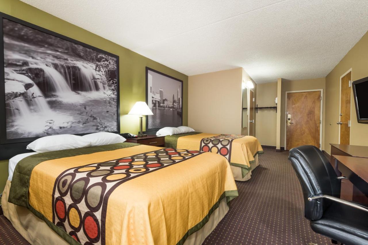 Double Room with Two Double Beds - Smoking at Super 8 by Wyndham Miamisburg Dayton S Area OH
