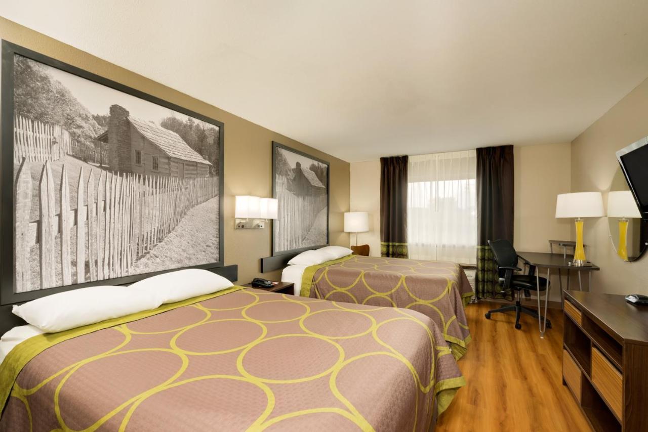 Queen Room with Two Queen Beds - Non-Smoking at Super 8 by Wyndham Lexington/Hamburg Area
