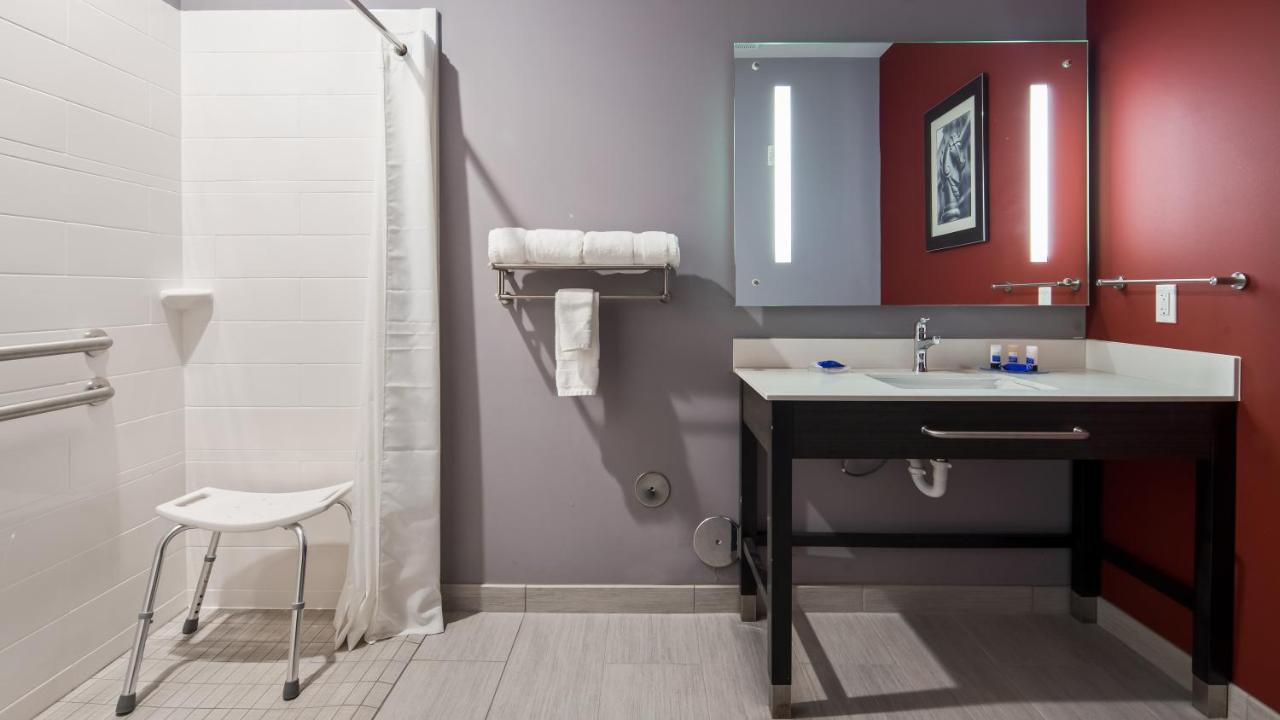 King Room with Roll-In Shower - Disability Access at Del-Mar Airport Inn & Suites