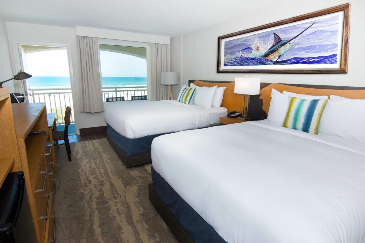 Queen Room with Two Queen Beds and Balcony - Ocean Front at Guy Harvey Resort on St Augustine Beach