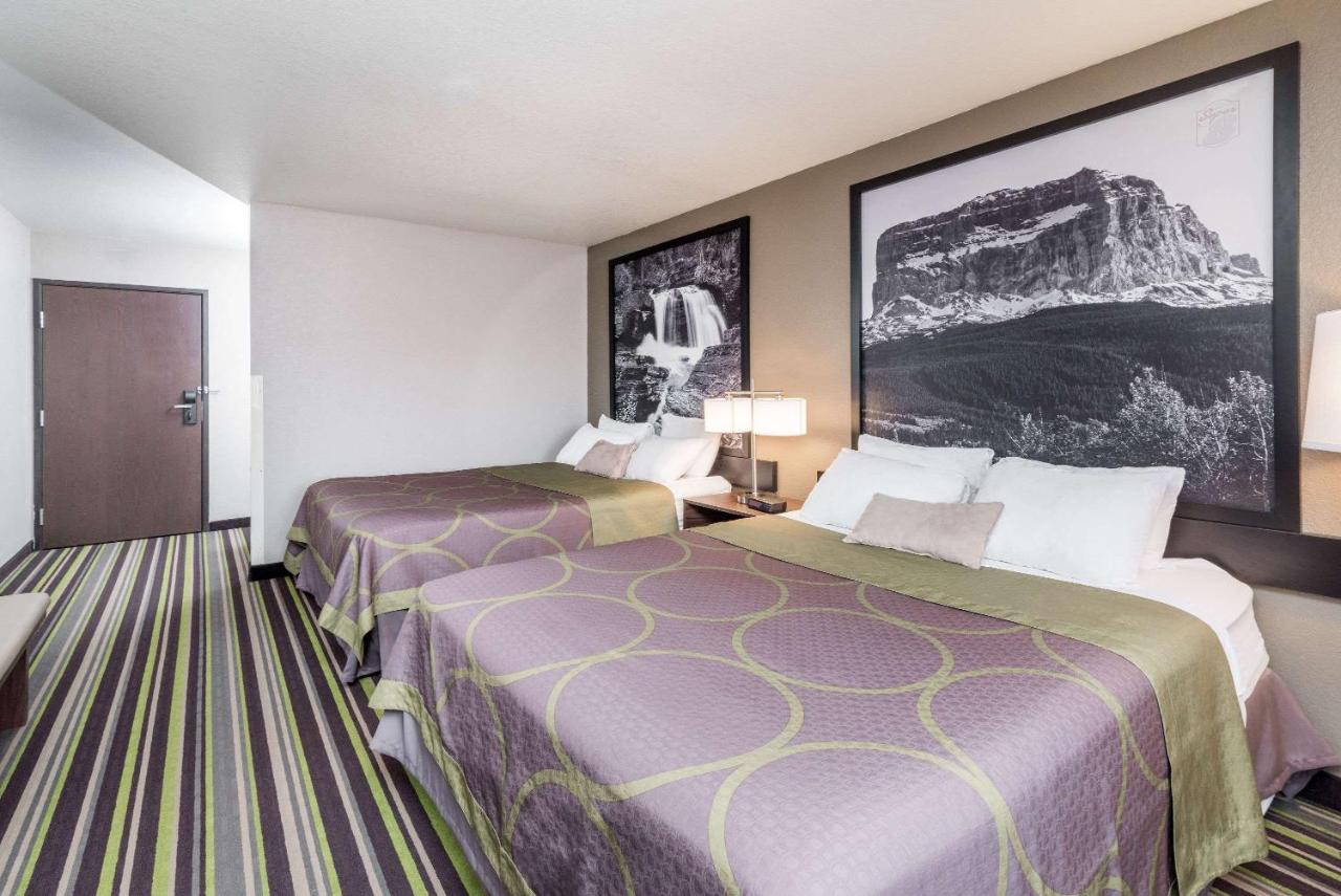 Queen Room with Two Queen Beds - Non-Smoking at Super 8 by Wyndham Kalispell Glacier National Park
