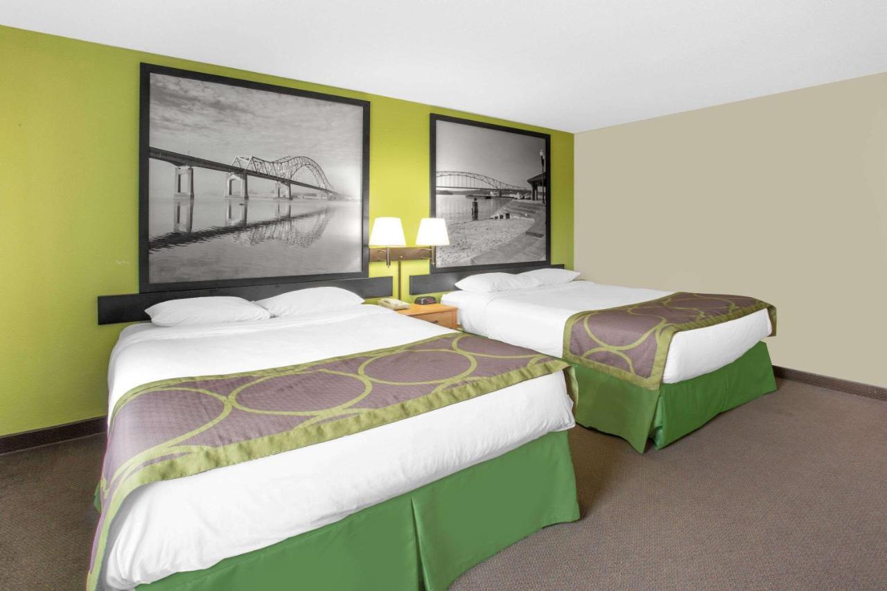Queen Room with Two Queen Beds - Non-Smoking at Super 8 by Wyndham Davenport