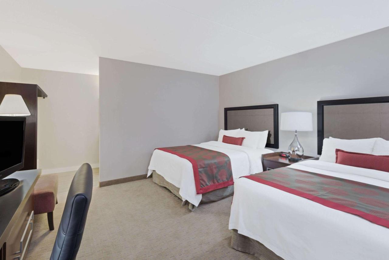 Double Room with Two Double Beds and Pool View - Non-Smoking at Ramada by Wyndham Boston
