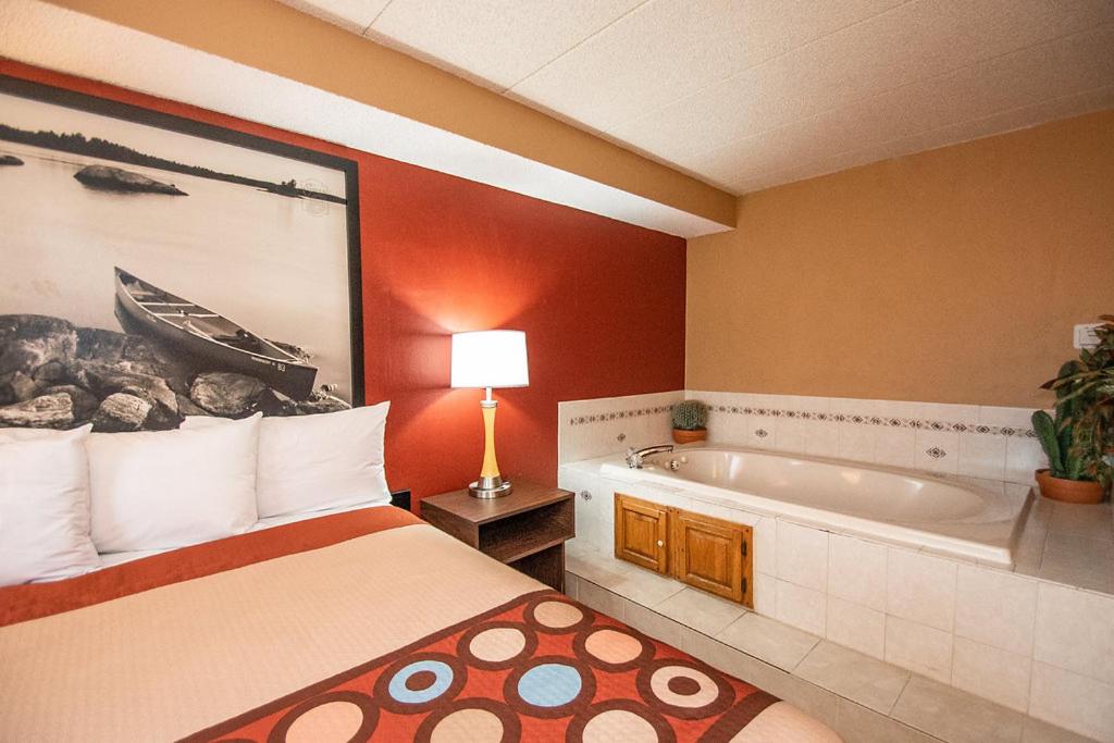 Queen Studio Suite - Non-Smoking at Super 8 by Wyndham Brooklyn Center/MPLS