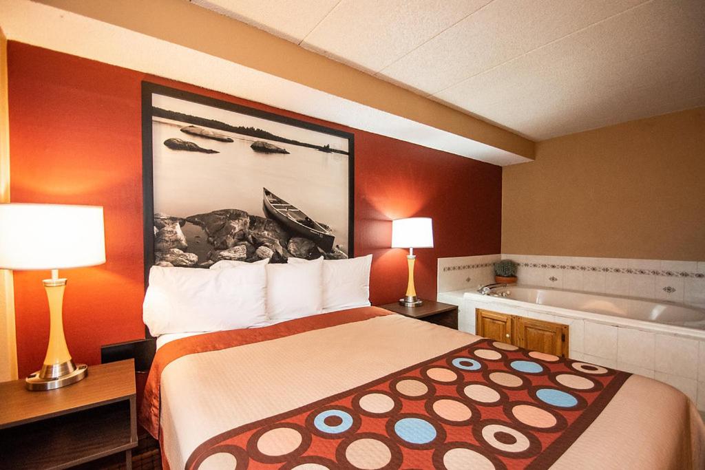 Queen Studio Suite - Non-Smoking at Super 8 by Wyndham Brooklyn Center/MPLS