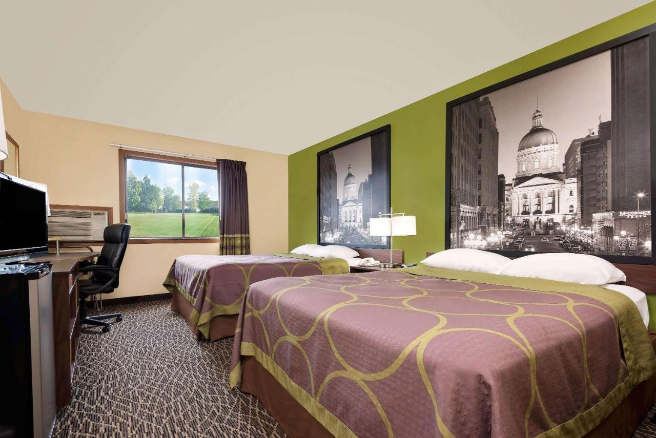 Queen Room with Two Queen Beds - Non-Smoking at Super 8 by Wyndham Muncie/Ball St. College Area