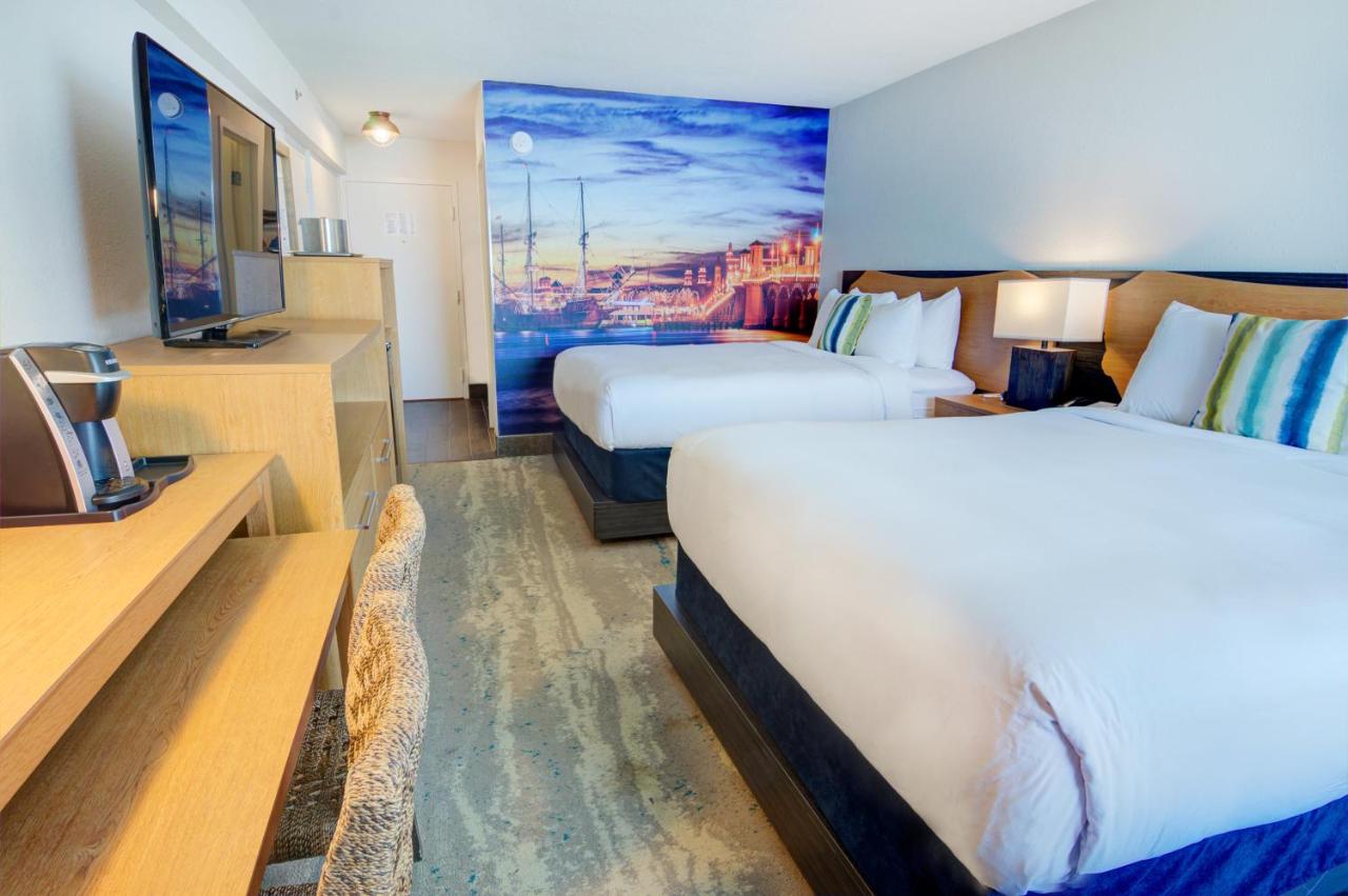Queen Room with Two Queen Beds and Balcony - Ocean Front at Guy Harvey Resort on St Augustine Beach