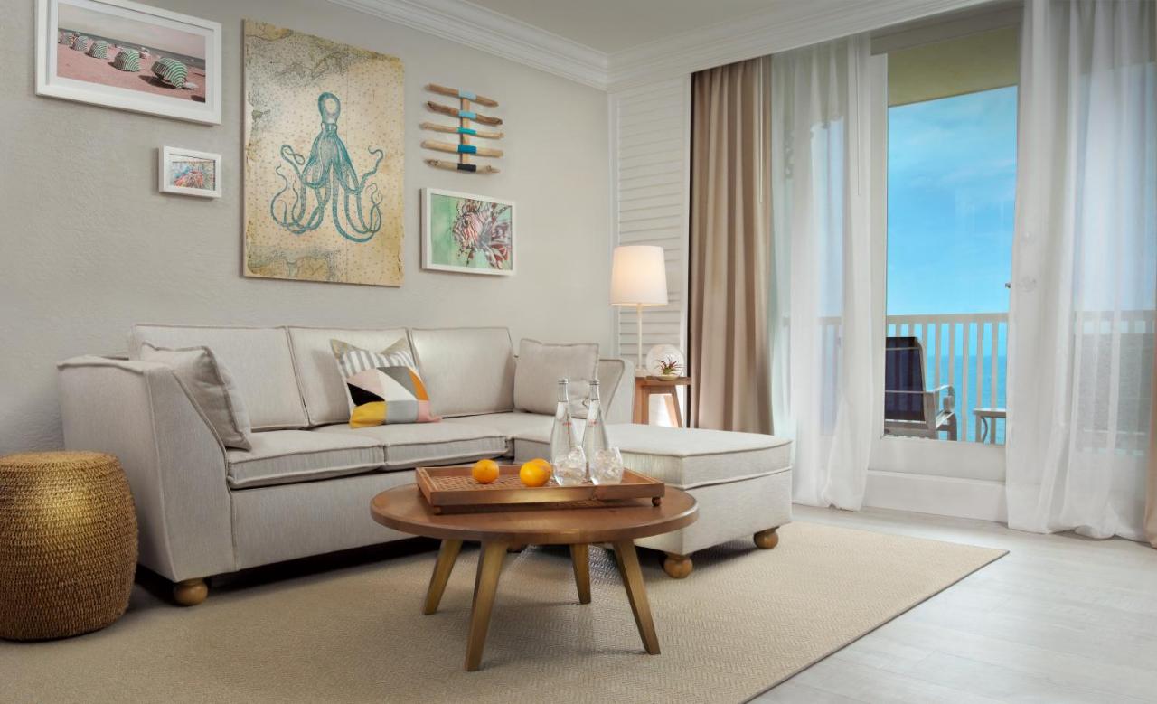 Ocean Front Queen Suite with Two Queen Beds at Pelican Grand Beach Resort - A Noble House Resort