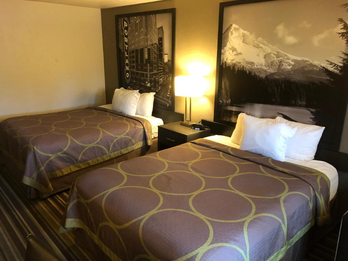 Queen Room with Two Queen Beds - Non-Smoking at Super 8 by Wyndham Portland Airport