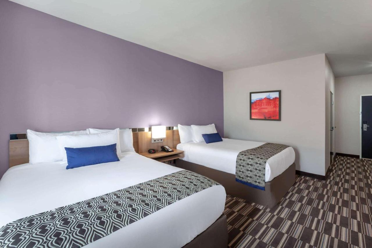 Queen Room with Two Queen Beds and Roll-In Shower - Mobility/Hearing Accessible - Non-Smoking at Microtel Inn & Suites by Wyndham College Station