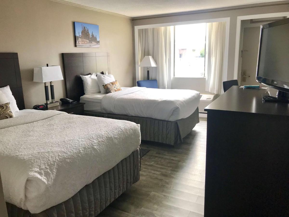 Double Room with Two Double Beds and Pool View - Non-Smoking/Renovated at SureStay Plus Hotel by Best Western Lehigh Valley