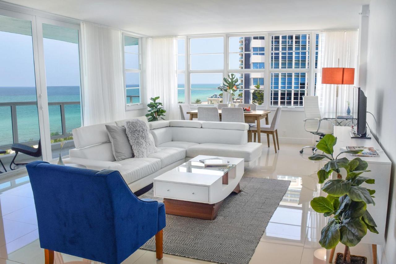 Corner Oceanview Master Suite 2 Bedroom 2 Bath Kitchen at Seacoast Suites on Miami Beach