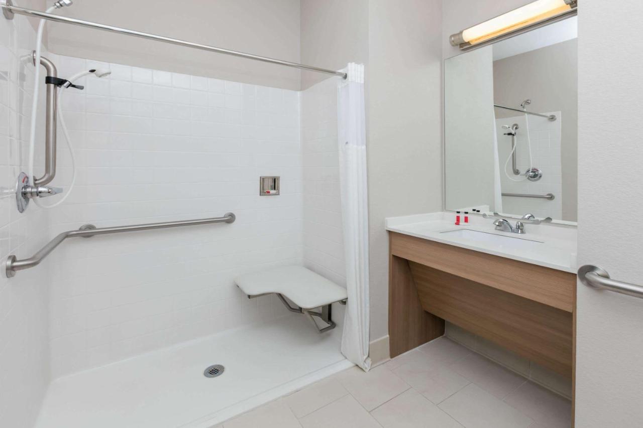 Queen Room with Two Queen Beds and Roll-In Shower - Mobility/Hearing Accessible - Non-Smoking at Microtel Inn and Suites by Wyndham Monahans
