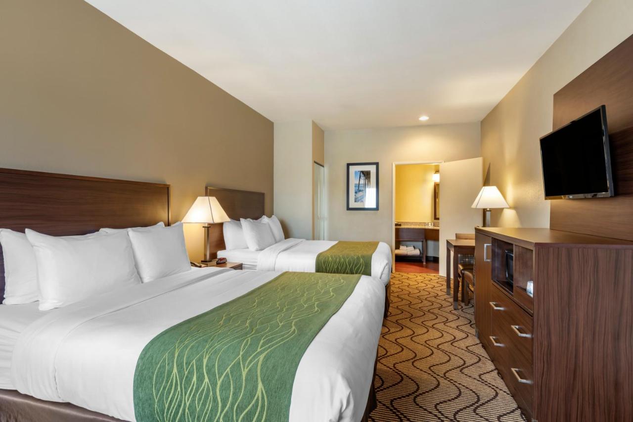 Queen Room with Two Queen Beds with Pool View - Non-Smoking at Comfort Inn & Suites Orange County John Wayne Airport