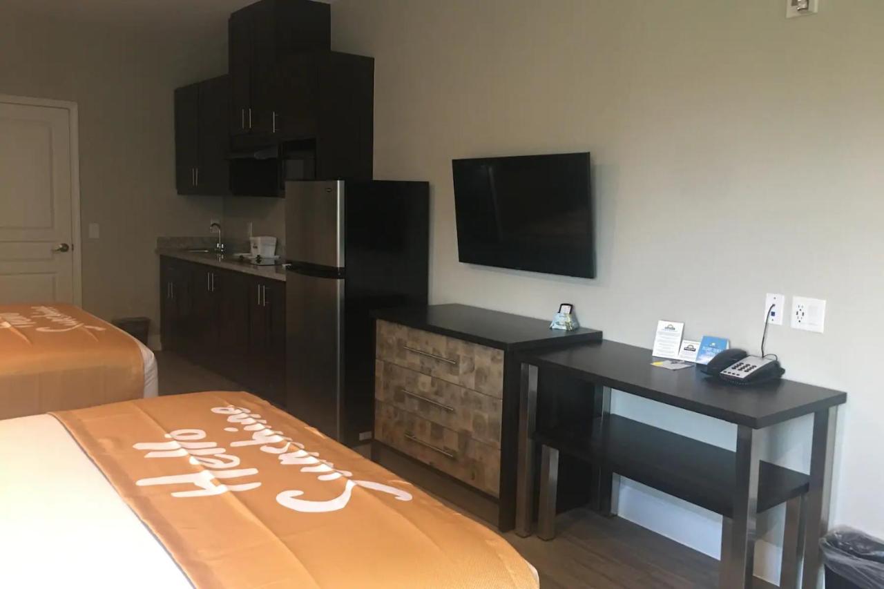 2 Queen Bed, Studio Mobility/Hearing Access Suite, Roll-In Shower, Non-Smoking at Days Inn & Suites by Wyndham La Porte