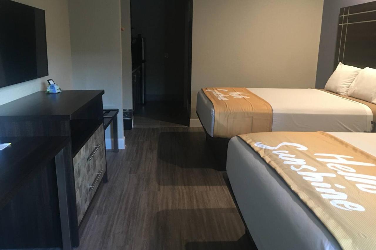 2 Queen Bed, Studio Mobility/Hearing Access Suite, Roll-In Shower, Non-Smoking at Days Inn & Suites by Wyndham La Porte