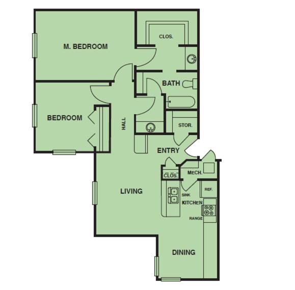 Two-Bedroom Suite at Charwood Suites