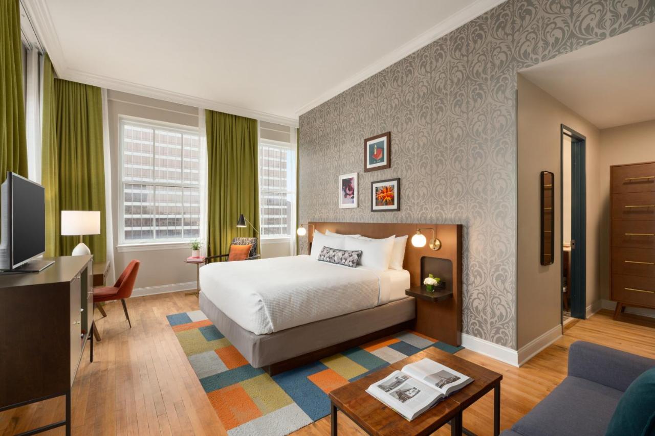 Deluxe King Room with Hearing Accessible Roll-In Shower - Non-Smoking at Hotel Indigo Winston-Salem Downtown by IHG