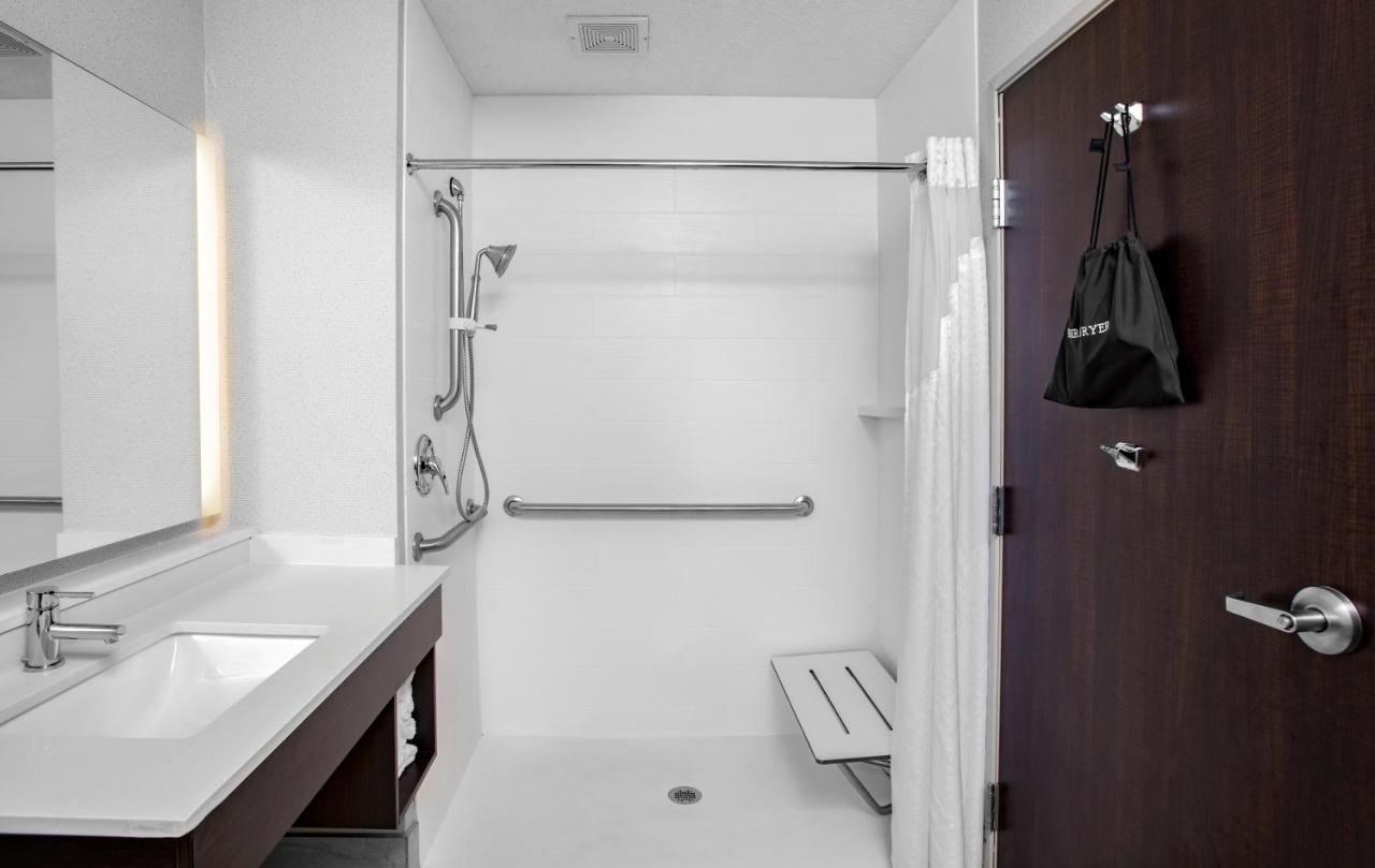 King Suite with Roll-In Shower - Disability Access at Holiday Inn Express Hotel & Suites Altoona-Des Moines by IHG