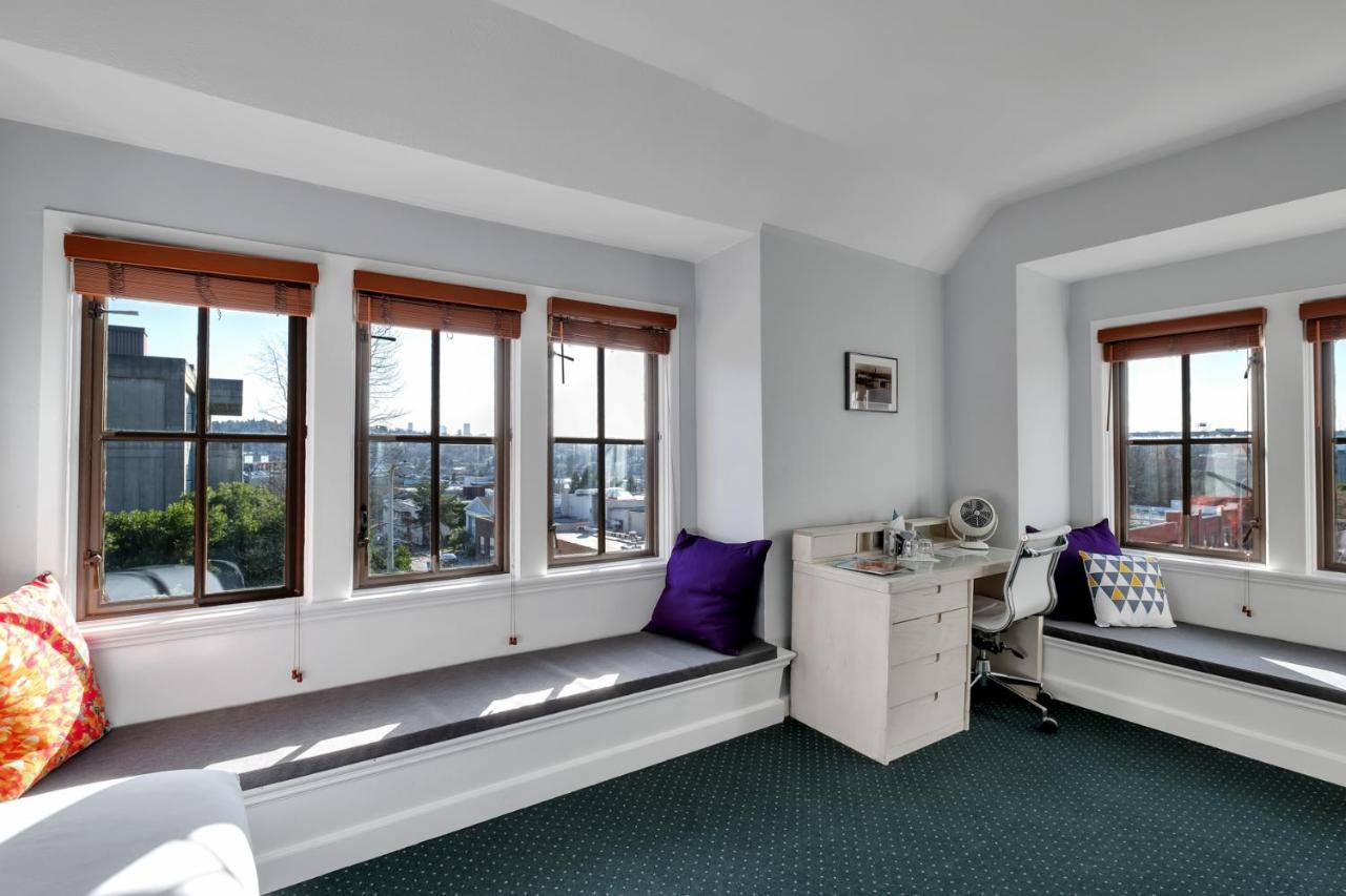 Premium Double Room - Two Queen Beds, Private Bathroom at College Inn Hotel