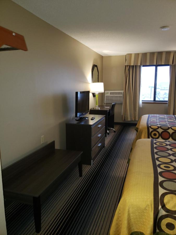 Queen Room with Two Queen Beds - Non-Smoking at Super 8 by Wyndham Milwaukee Airport