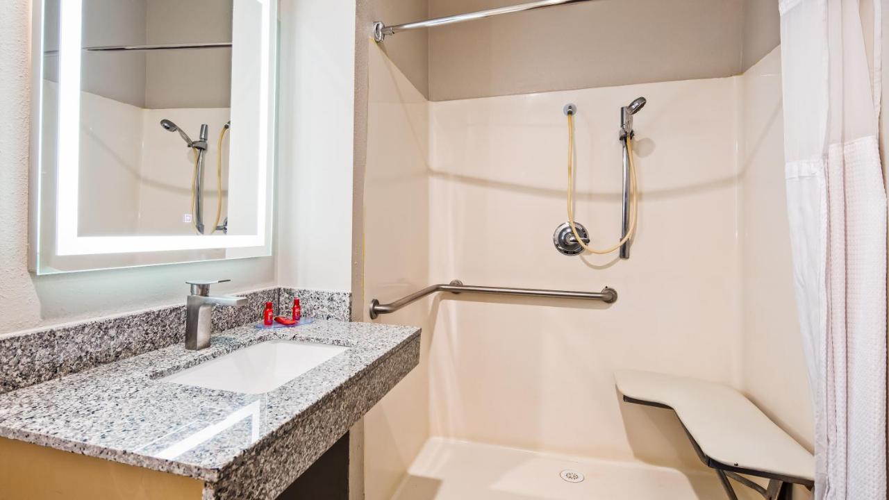 King Room with Roll-In Shower - Disability Access at SureStay Hotel by Best Western Orange