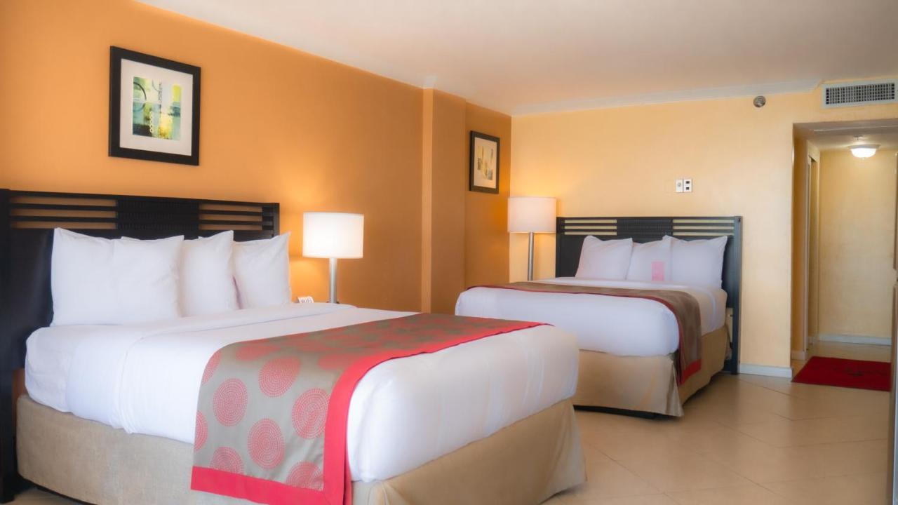2 Queen Beds, Efficiency, Oceanfront View, Non-Smoking at Ramada Plaza by Wyndham Marco Polo Beach Resort