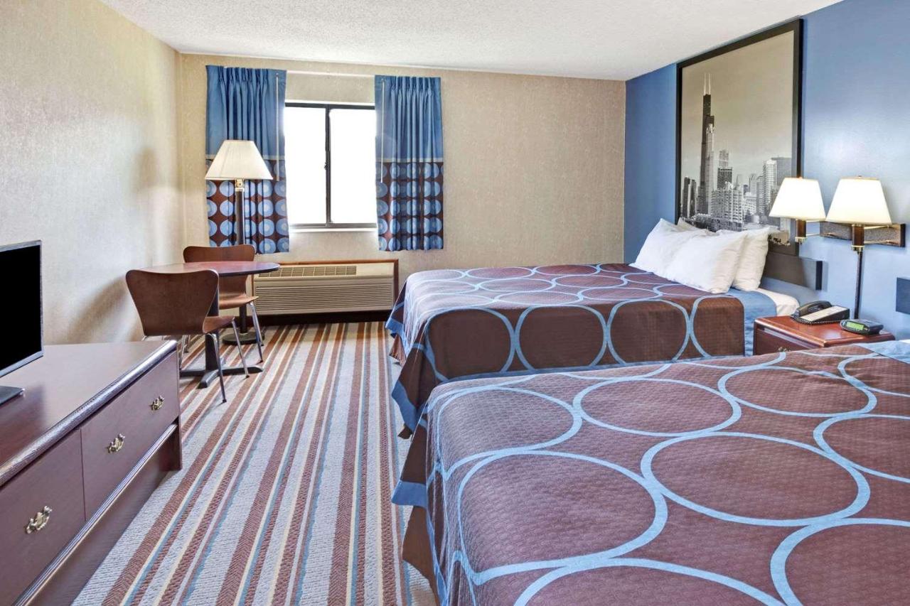 Queen Room with Two Queen Beds - Non-Smoking at Super 8 by Wyndham Monee