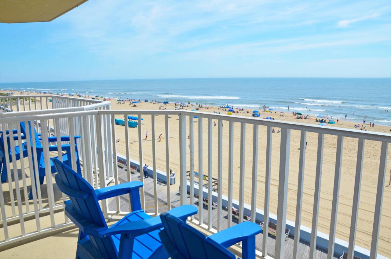 Queen Room with Two Queen Beds - Ocean Front at Crystal Beach Hotel