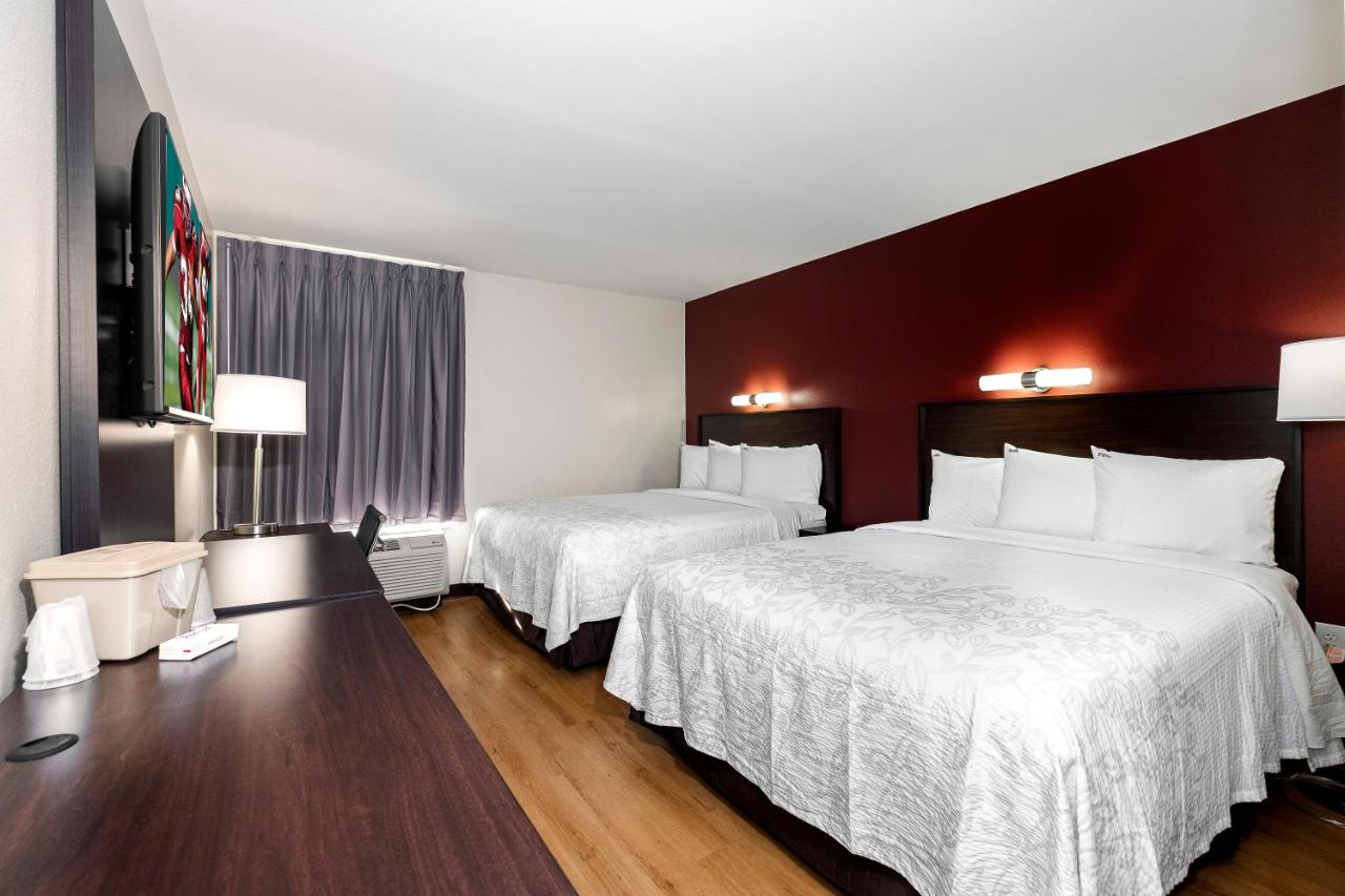 Deluxe Room with Two Queen Beds Disability Access Roll-In Shower Smoke Free at Red Roof Inn PLUS+ Tuscaloosa - University