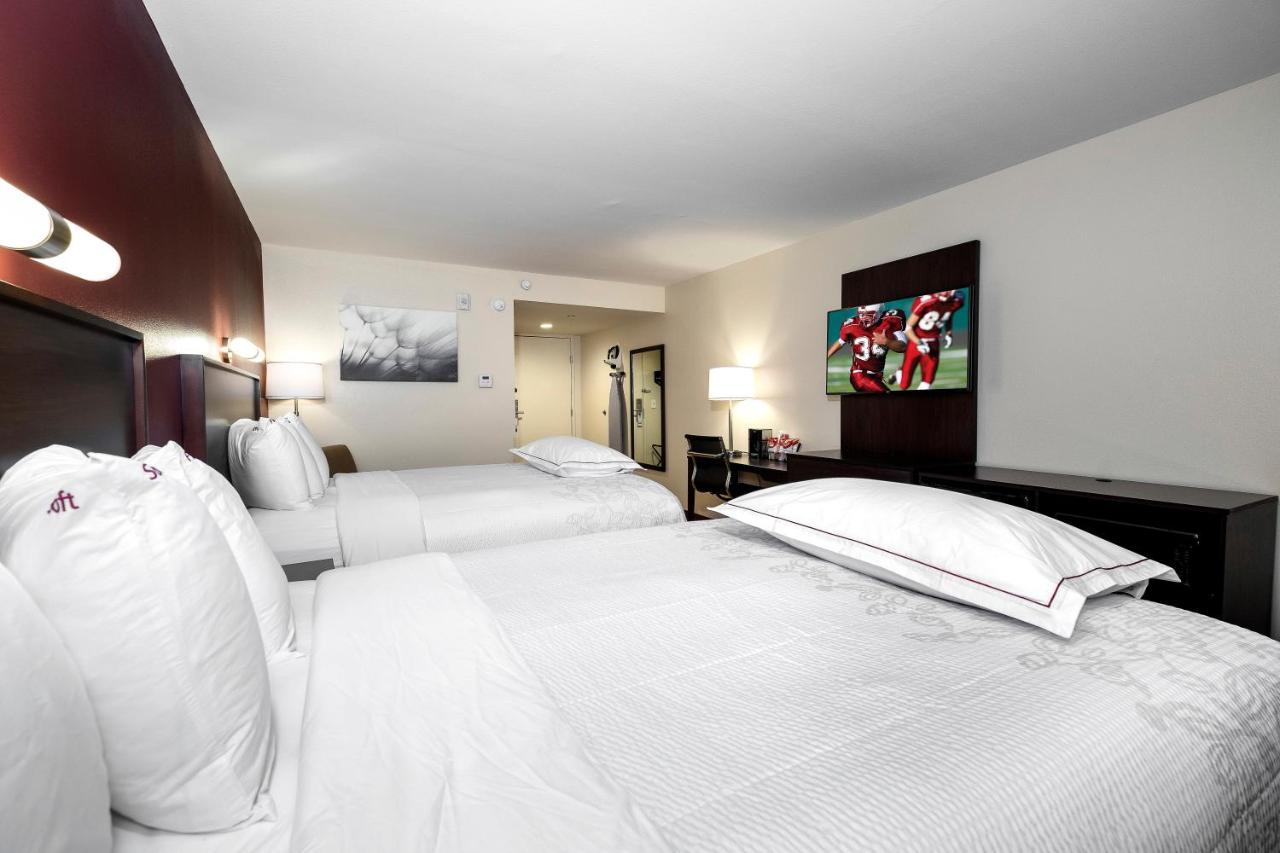 Premium Room with Two Queen Beds Smoke Free (Upgraded Bedding and Snack Box) at Red Roof Inn PLUS+ Tuscaloosa - University