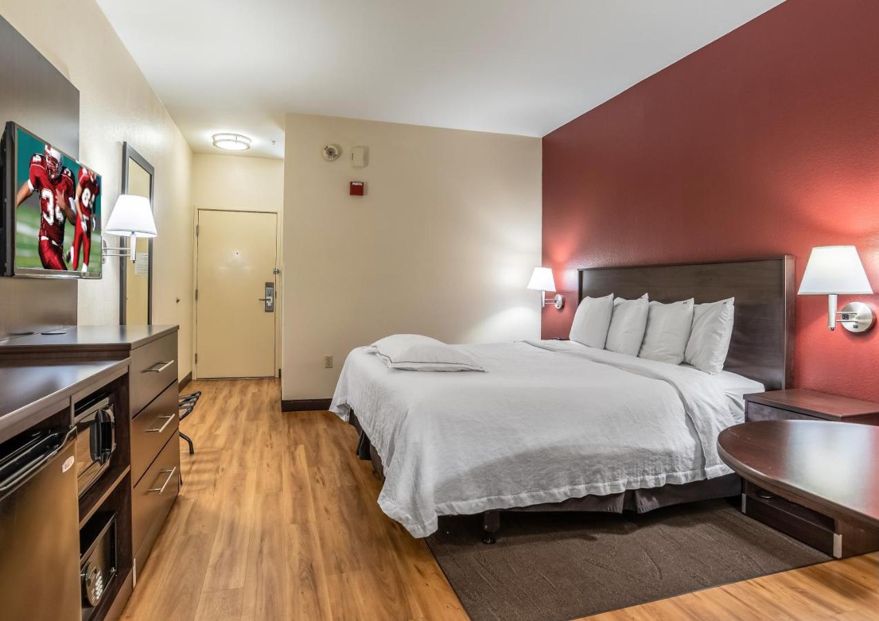 Premium King Room Disability Access Smoke Free (Upgraded Bedding and Snack Box) at Red Roof Inn PLUS+ Austin South – Airport.
