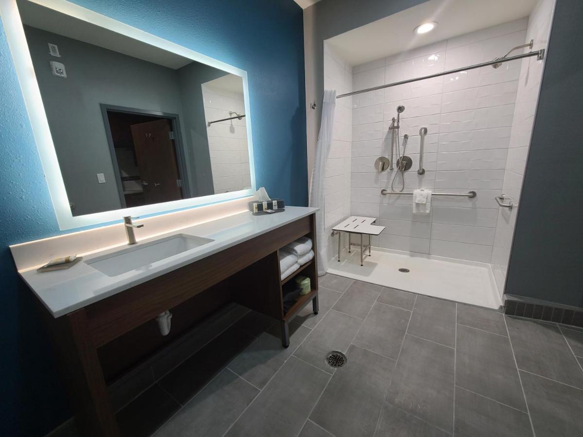 1 King Bed, Mobility/Hearing Access Efficiency Room, Roll-In Shower, Non-Smoking at La Quinta Inn & Suites by Wyndham Fort Stockton Northeast