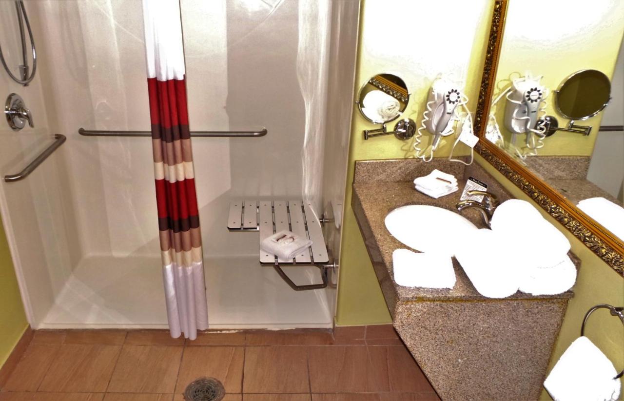 Deluxe Room with Two Queen Beds Disability Access Roll-In Shower Non-Smoking at Red Roof Inn & Suites Detroit-Melvindale/ Dearborn