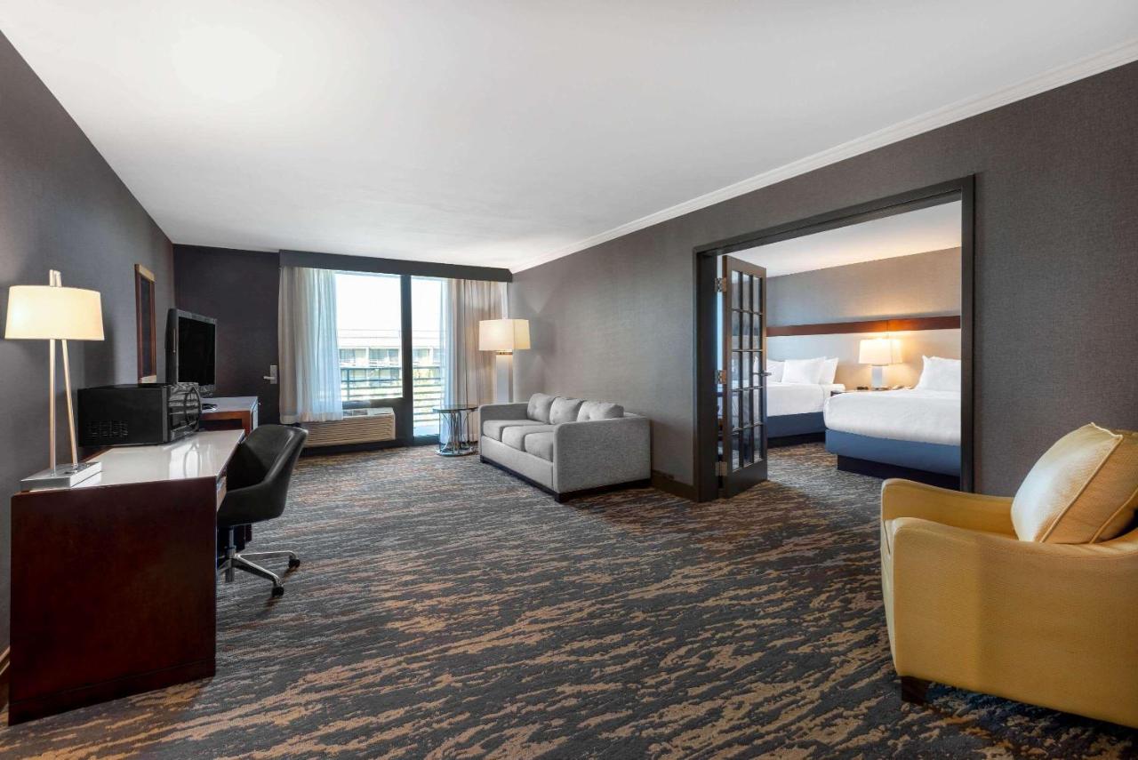 2 Queen Beds, One Bedroom Pool View Suite, Non-Smoking at Wyndham Lancaster Resort & Convention Center