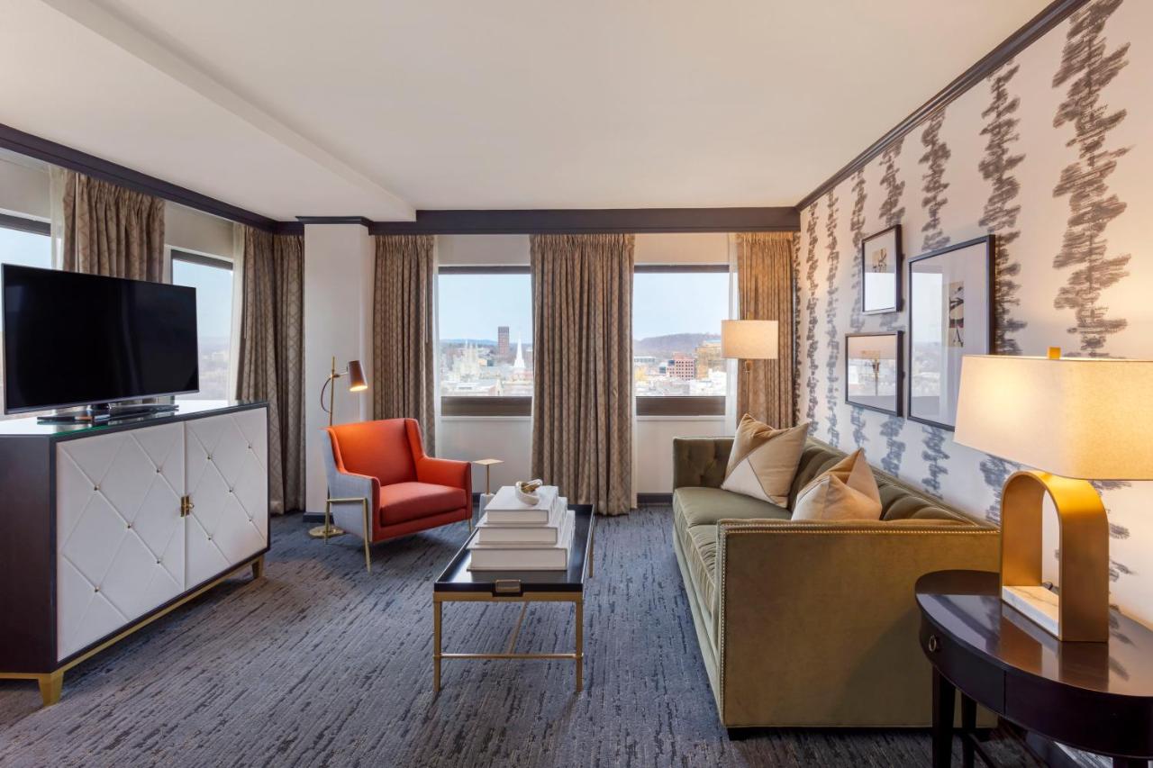 One Bedroom Parlor Suite 1 King Bed at Omni New Haven Hotel at Yale