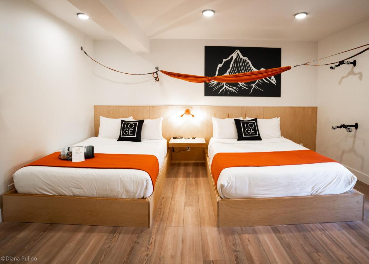 Queen Room with Two Double Beds at LOGE Leavenworth Downtown