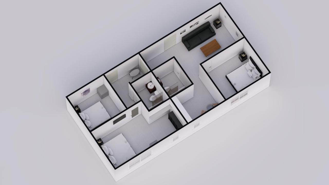 Three-Bedroom Two-Bath Suite with Kitchen at Hotel Belleza