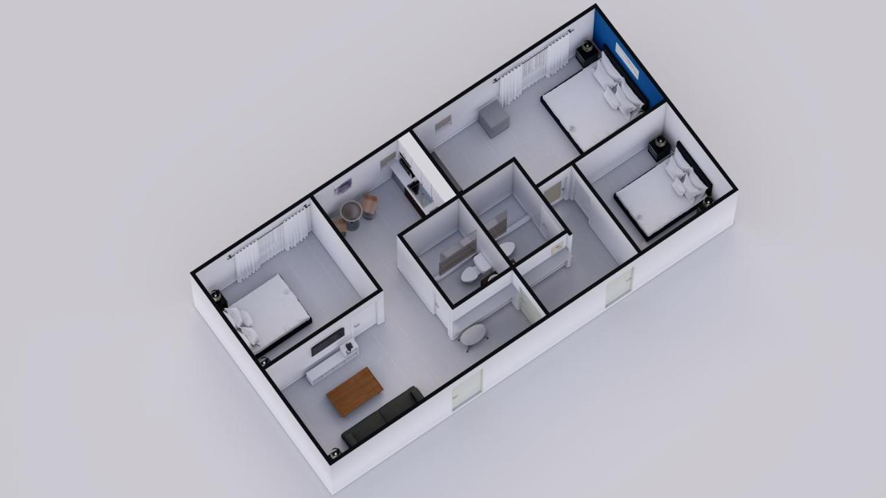 Three-Bedroom Two-Bath Suite with Kitchen at Hotel Belleza