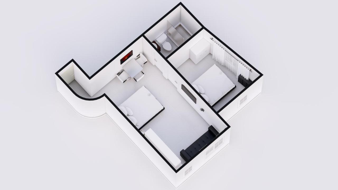 Deluxe Corner One-Bedroom Suite with Kitchen at Hotel Belleza