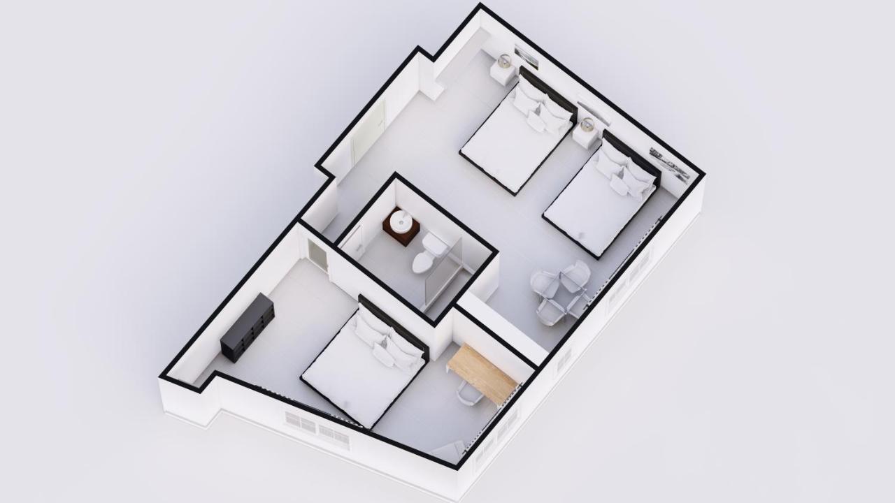 Premium Family One-Bedroom Suite with Kitchen at Hotel Belleza