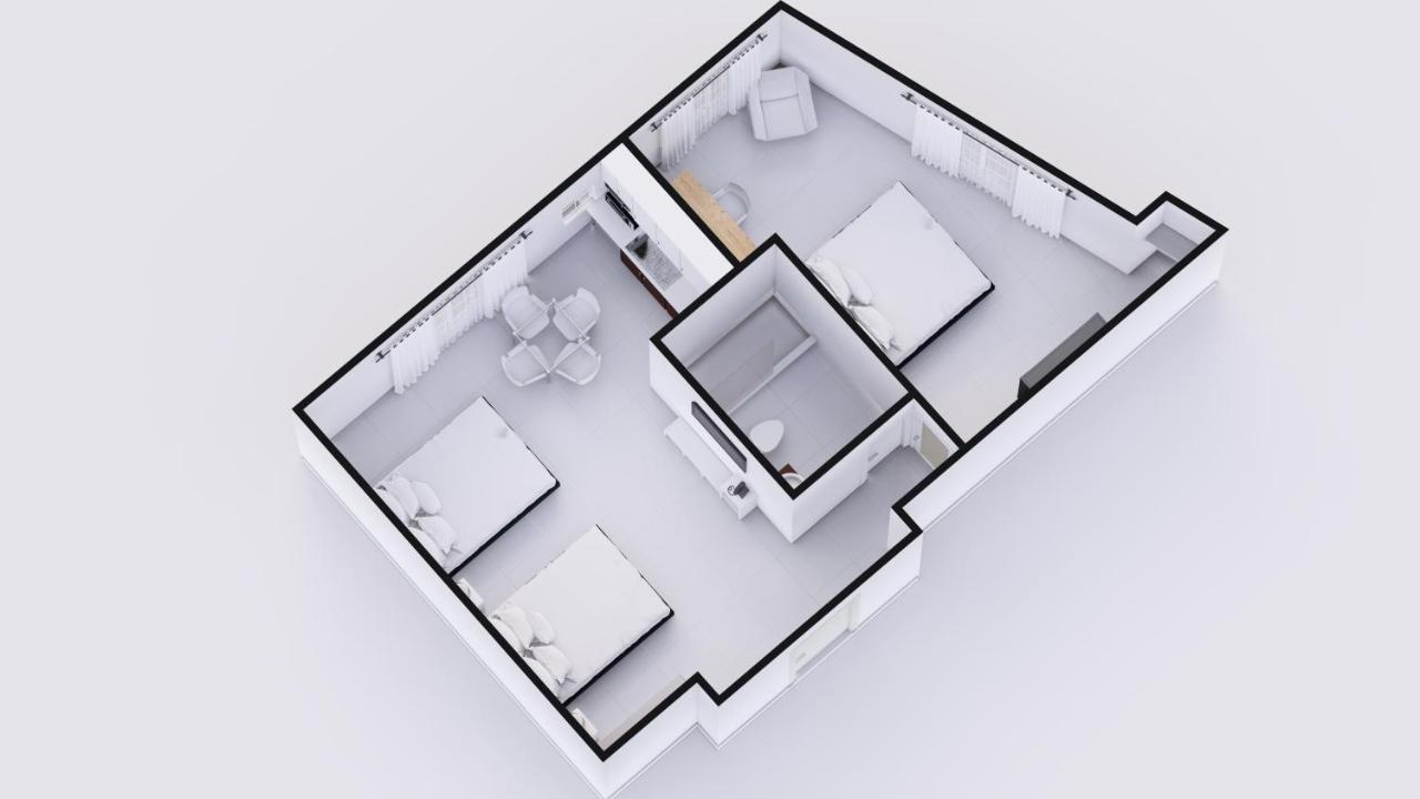Premium Family One-Bedroom Suite with Kitchen at Hotel Belleza