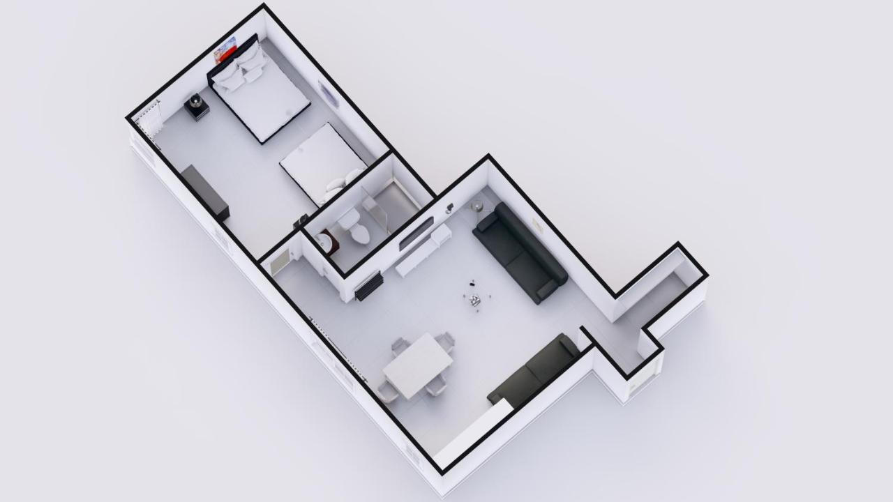 Premium Corner One-Bedroom Suite with Kitchen at Hotel Belleza