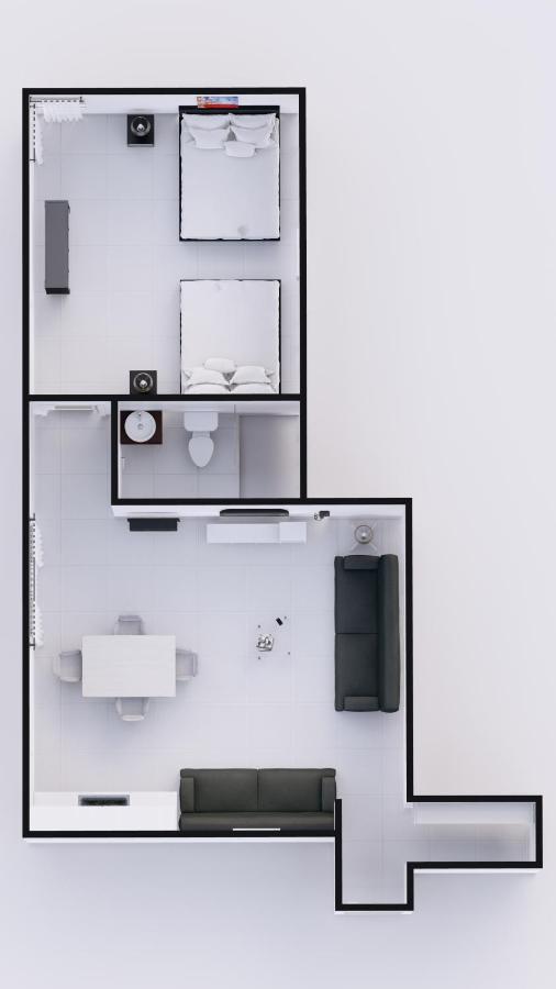 Premium Corner One-Bedroom Suite with Kitchen at Hotel Belleza