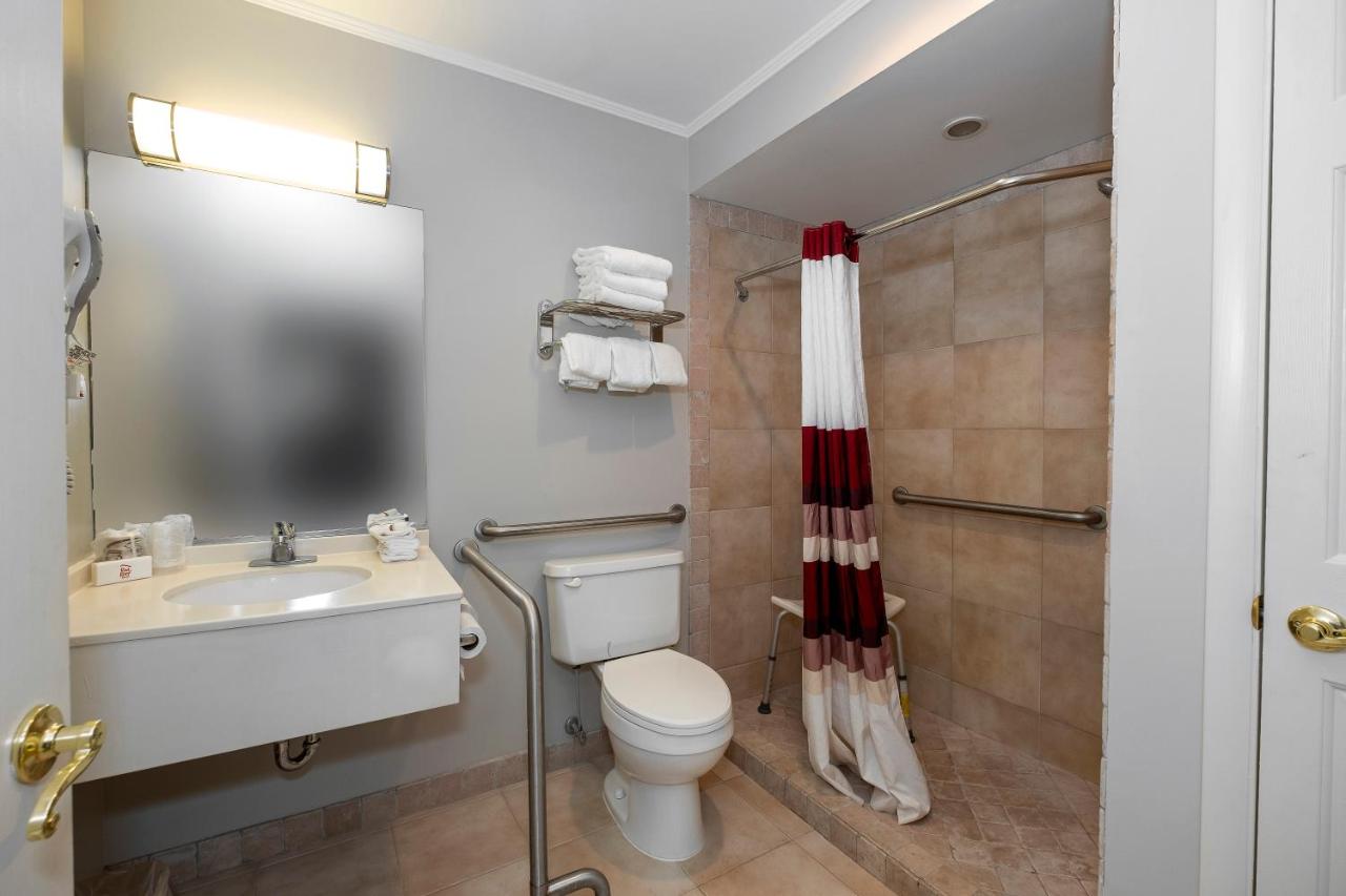 Suite King Disability Access Roll-In Shower Non-Smoking at Red Roof Inn & Suites Hazleton